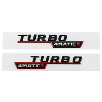 Sticker Badge Turbo 4Matic AMG Mercedes - vue rapprochée - Becquet Voiture