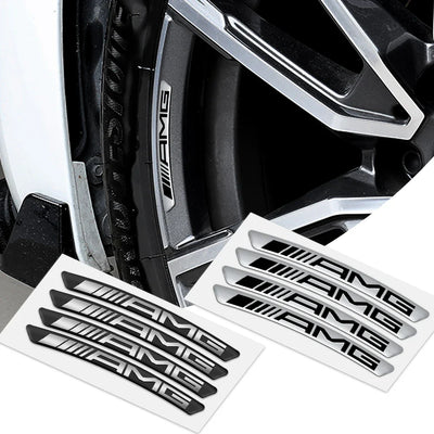 Sticker Bord Jante Roue Mercedes AMG - en situation - Becquet Voiture