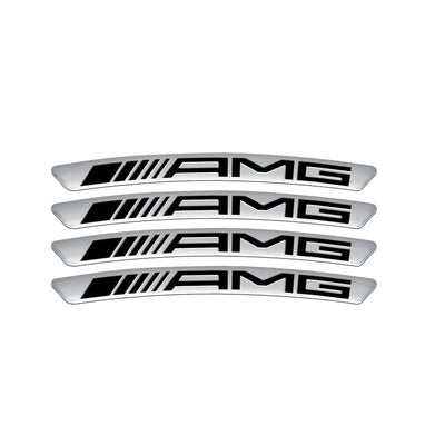 Sticker Bord Jante Roue Mercedes AMG - vue arrière - Becquet Voiture