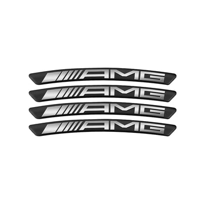 Sticker Bord Jante Roue Mercedes AMG - vue de face - Becquet Voiture