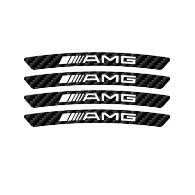 Sticker Bord Jante Roue Mercedes AMG - vue de trois-quarts - Becquet Voiture
