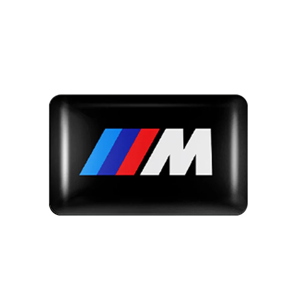 Sticker M Volant BMW Résine 1.8cm Noir - vue de face - Becquet Voiture