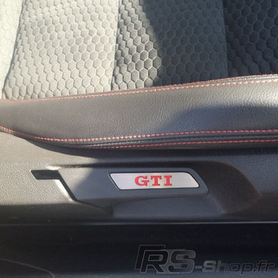 Sticker Poignée Siège VW Golf 5 6 Carbone - vue arrière - Becquet Voiture