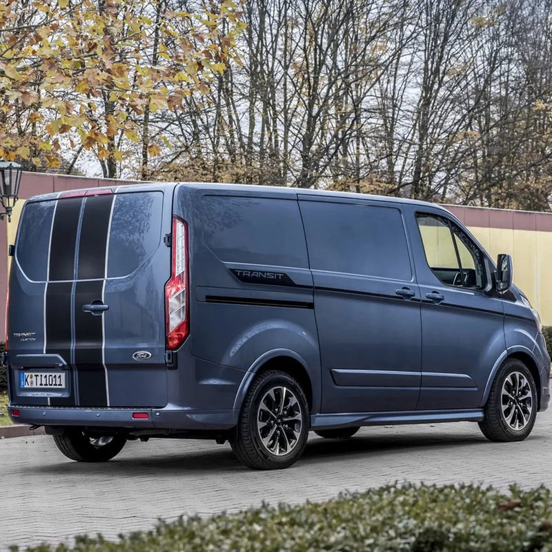 Ford Tourneo Side Door Sticker - rear view - Becquet Voiture