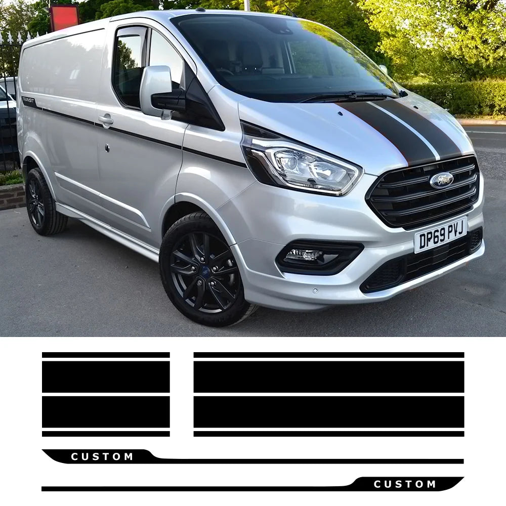 Sticker Porte Latérale Ford Tourneo - vue de face - Becquet Voiture