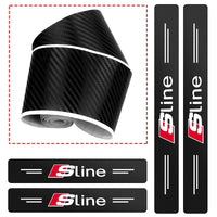 Sticker Protection Seuil Porte Audi S-line Lot 4 - détail du montage - Becquet Voiture