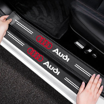 Sticker Protection Seuil Porte Audi S-line Lot 4 - packshot studio - Becquet Voiture