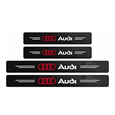 Sticker Protection Seuil Porte Audi S-line Lot 4 - vue de profil - Becquet Voiture