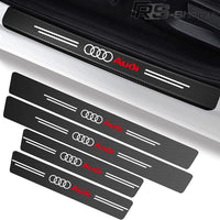 Sticker Protection Seuil Porte Audi S-line Lot 4 - vue de trois-quarts - Becquet Voiture