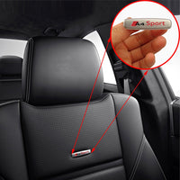 Sticker Siège Audi S-Line Broche 6cm - packshot studio - Becquet Voiture