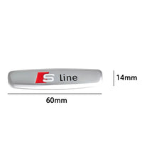Sticker Siège Audi S-Line Broche 6cm - vue arrière - Becquet Voiture