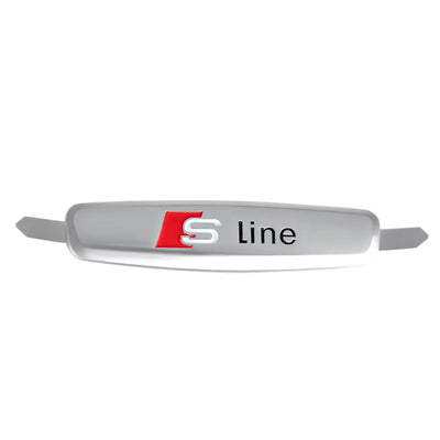 Sticker Siège Audi S-Line Broche 6cm - vue de profil - Becquet Voiture