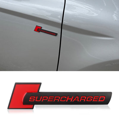 Sticker Supercharged Audi 3.0 V6T - packshot studio - Becquet Voiture