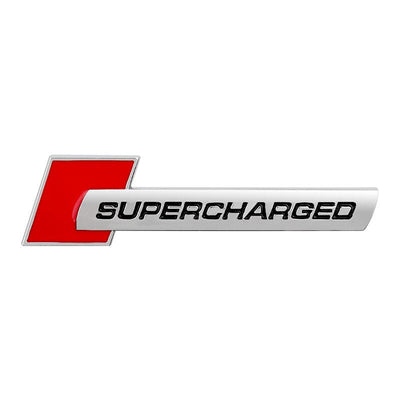 Sticker Supercharged Audi 3.0 V6T - vue de profil - Becquet Voiture