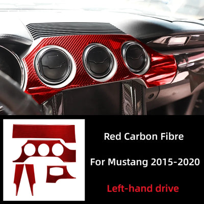 Sticker Tableau de Bord Ford Mustang GT 2015-2021 - détail du montage - Becquet Voiture