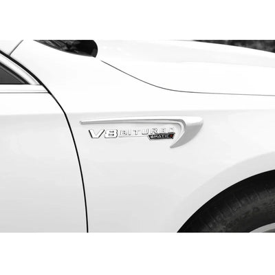 Sticker Ventilation d'Aile Mercedes AMG Biturbo - vue de trois-quarts - Becquet Voiture