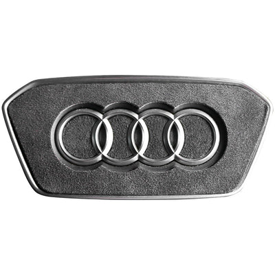 Sticker Volant Alcantara Audi Rouge Noir A3 A4 A5 A6 A7 A8 - vue de face - Becquet Voiture