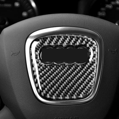 Sticker Volant Carbone 3D Audi B7 - installé sur véhicule - Becquet Voiture