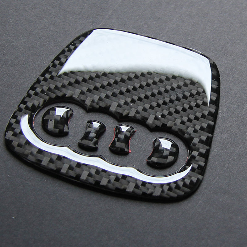 Sticker Volant Carbone 3D Audi B7 - vue de trois-quarts - Becquet Voiture