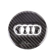 Sticker Volant Carbone Rond 3D Audi 77mm 93mm