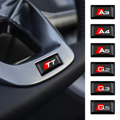 Stickers Audi S-Line Lot 10x 1.8cm Noir - vue arrière - Becquet Voiture