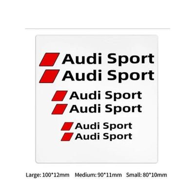Stickers Audi S-line RS Autocollants Lot 6 - détail du montage - Becquet Voiture