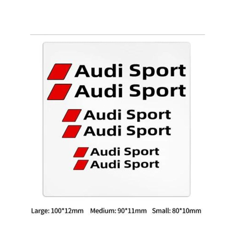 Stickers Audi S-line RS Autocollants Lot 6 - détail du montage - Becquet Voiture