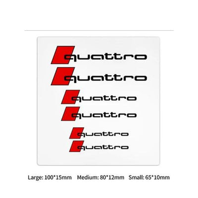 Stickers Audi S-line RS Autocollants Lot 6 - en situation - Becquet Voiture