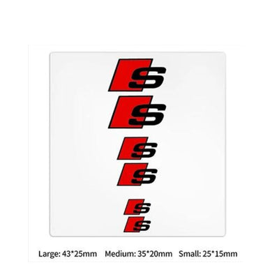 Stickers Audi S-line RS Autocollants Lot 6 - packshot studio - Becquet Voiture
