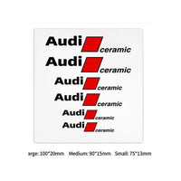 Stickers Audi S-line RS Autocollants Lot 6 - vue de face 2 - Becquet Voiture