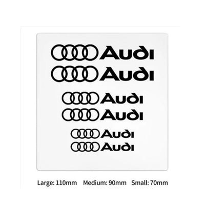 Stickers Audi S-line RS Autocollants Lot 6 - vue de profil 2 - Becquet Voiture