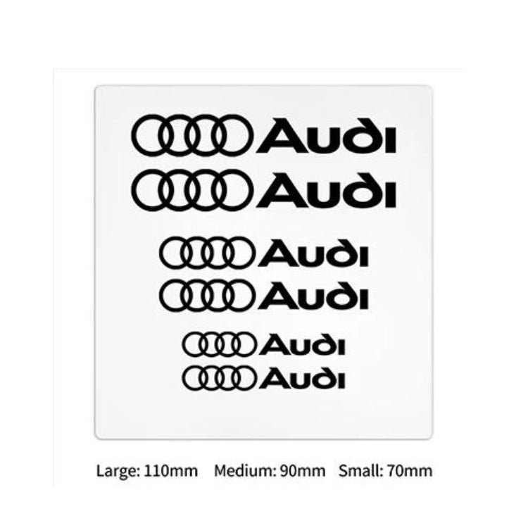 Stickers Audi S-line RS Autocollants Lot 6 - vue de profil 2 - Becquet Voiture