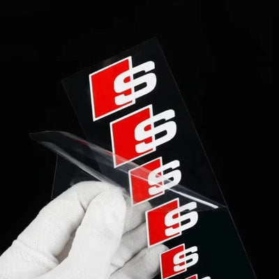 Stickers Audi S-line RS Autocollants Lot 6 - vue de profil - Becquet Voiture