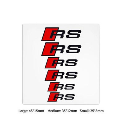 Stickers Audi S-line RS Autocollants Lot 6 - vue rapprochée - Becquet Voiture