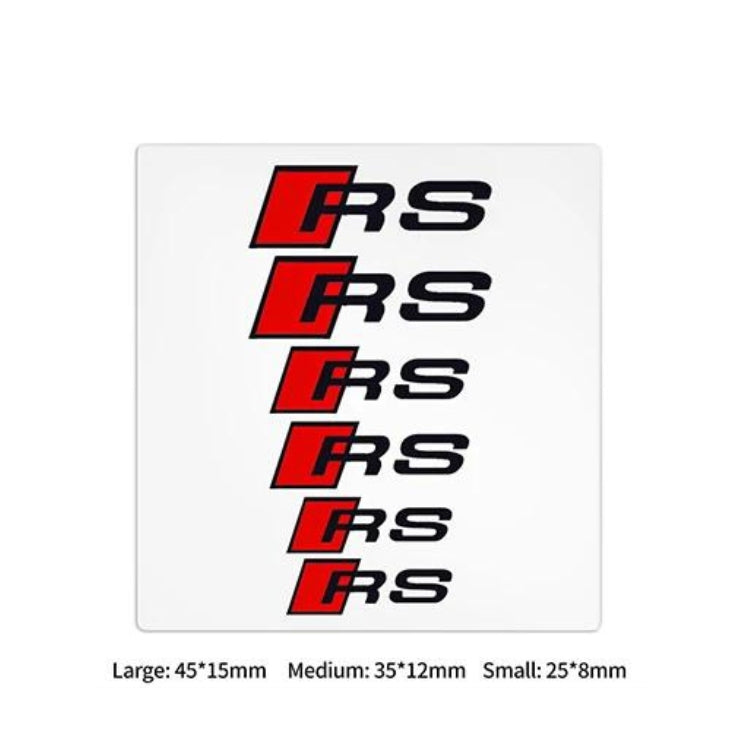 Stickers Audi S-line RS Autocollants Lot 6 - vue rapprochée - Becquet Voiture