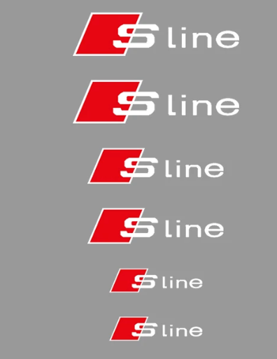 Stickers Étrier de Frein Audi S-Line Blanc - vue de face - Becquet Voiture
