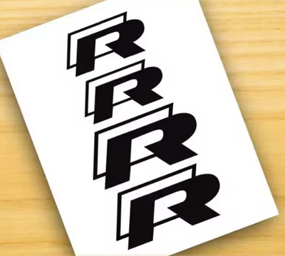 Stickers Étrier de Frein VW R Design Sport Noir - vue arrière - Becquet Voiture