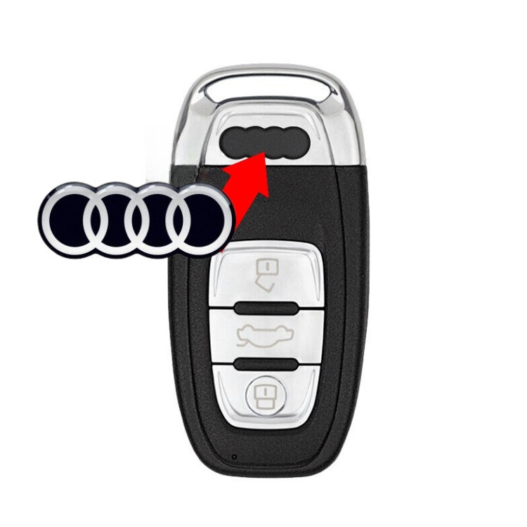 Stickers Logo Audi Clé 16mm - vue de face - Becquet Voiture