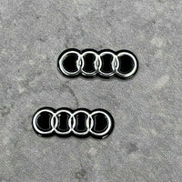 Stickers Logo Audi Clé 16mm - vue de profil - Becquet Voiture