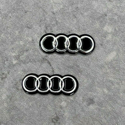 Stickers Logo Audi Clé 16mm - vue de profil - Becquet Voiture