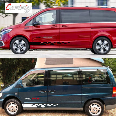 Stickers Mercedes Vito W447 W639 4 Pièces - vue arrière - Becquet Voiture