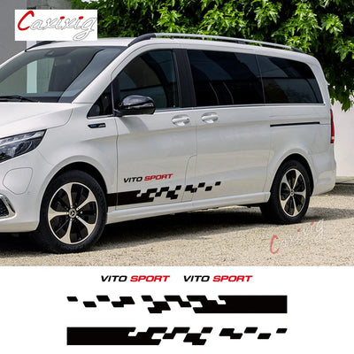 Stickers Mercedes Vito W447 W639 4 Pièces - vue de face - Becquet Voiture