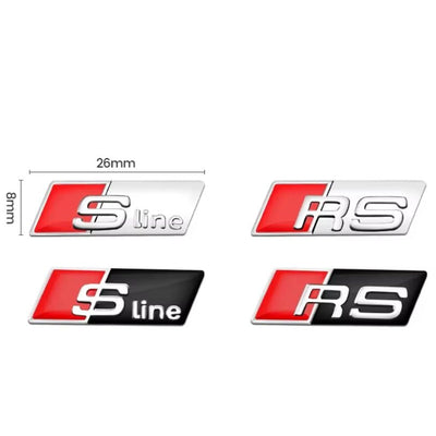 Stickers S-Line RS Volant Audi 2.5cm - détail du montage - Becquet Voiture