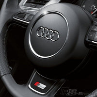 Stickers S-Line RS Volant Audi 2.5cm - vue rapprochée - Becquet Voiture