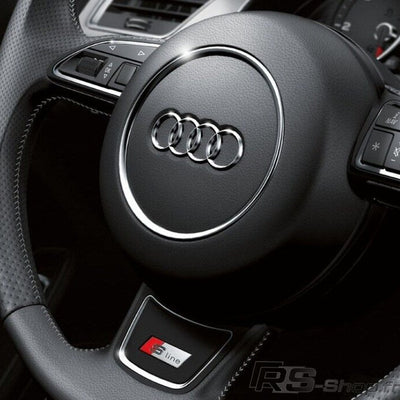 Stickers S-Line RS Volant Audi 2.5cm - vue rapprochée - Becquet Voiture
