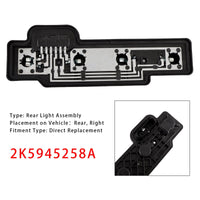 Support Ampoule Feu Arrière Droit VW Caddy 2004-2014 2K5945258A - vue de profil - Becquet Voiture