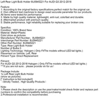 Support Ampoule Feu Arrière Gauche Audi Q3 2012-2018 8U0945221 - vue de profil 2 - Becquet Voiture