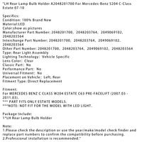 Support Ampoule Feu Arrière Gauche Mercedes Classe C W204 Break - installé sur véhicule 2 - Becquet Voiture