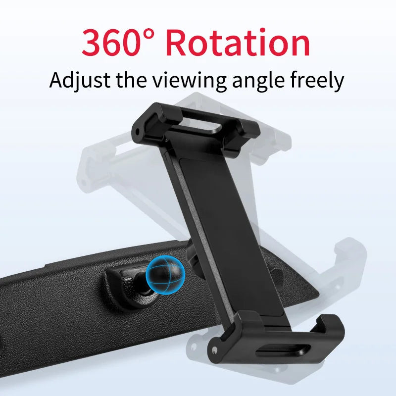 Support Appui-Tête Tablette Tesla Model 3 Y S X - vue de trois-quarts - Becquet Voiture