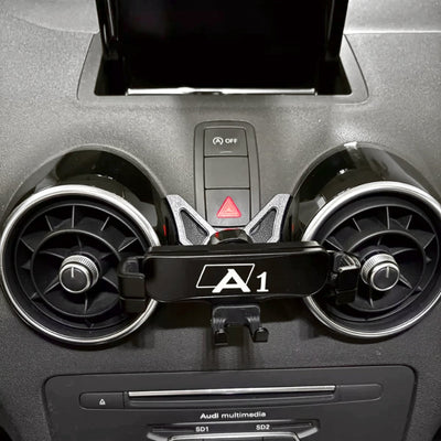 Support Téléphone Audi A1 S1 2011-2019 - vue de profil - Becquet Voiture